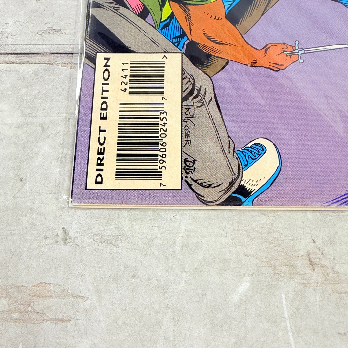 Captain America #424 (1994) Marvel Comics, lower-left barcode detail