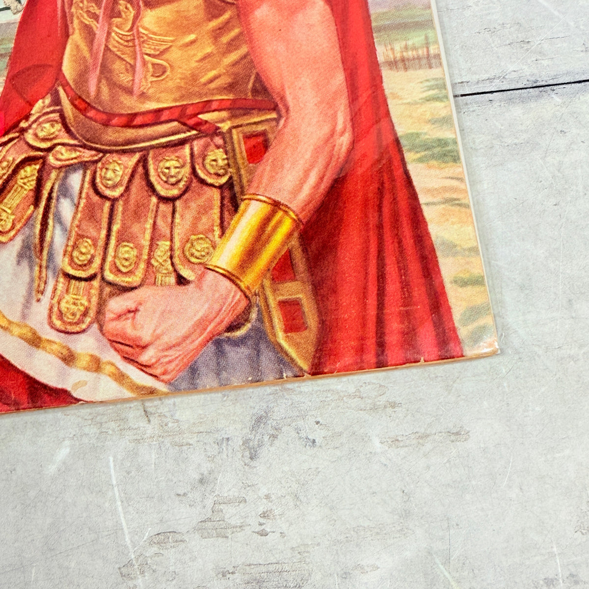 Classics Illustrated 130 Caesar's Conquests lower-right front cover corner and small edge chips