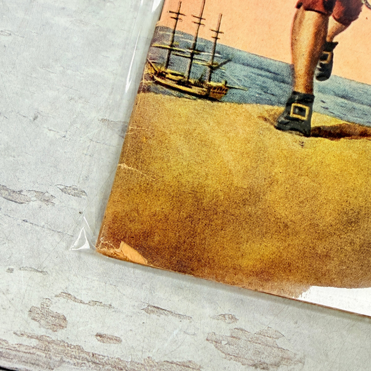 Classics Illustrated #64 Treasure Island HRN 167 reprint, lower-left cover wear