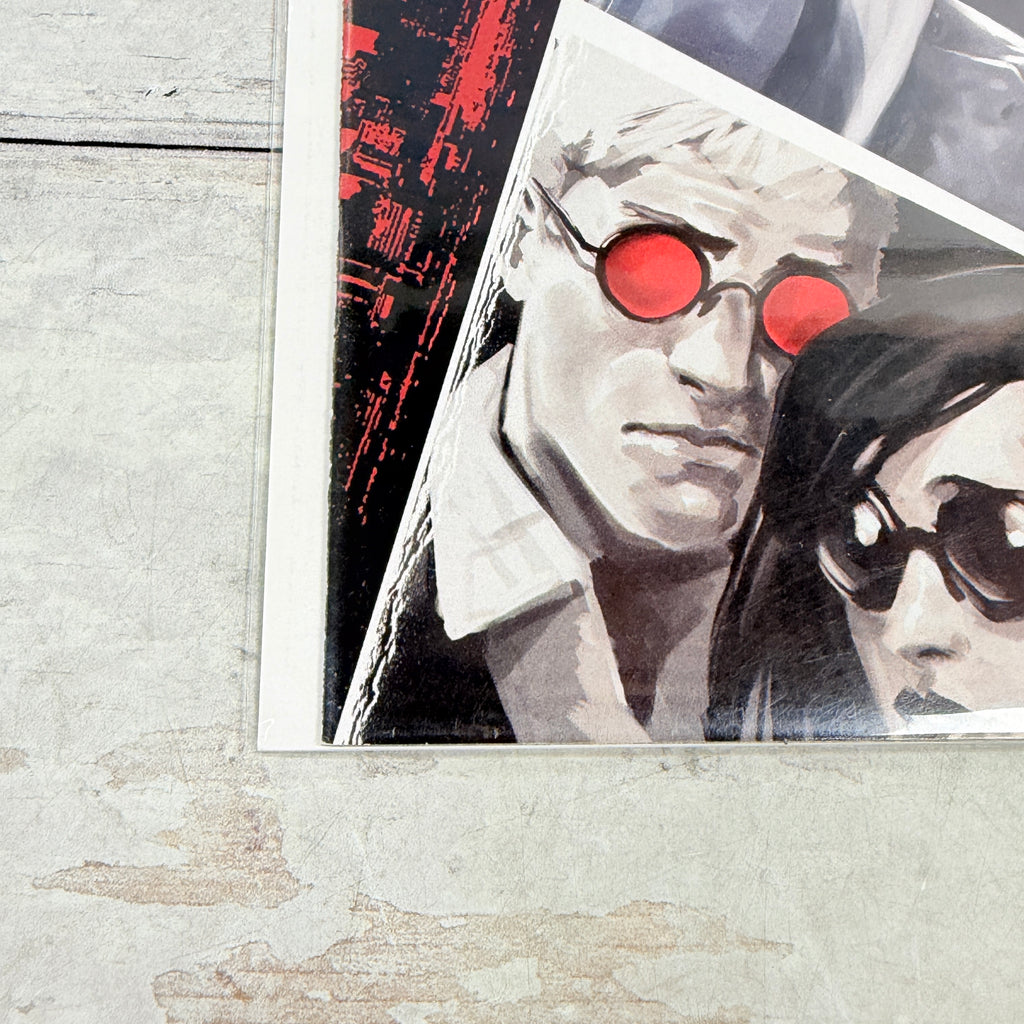 Daredevil #104 (2008): lower-left front corner and spine detail of the actual pre-owned copy.
