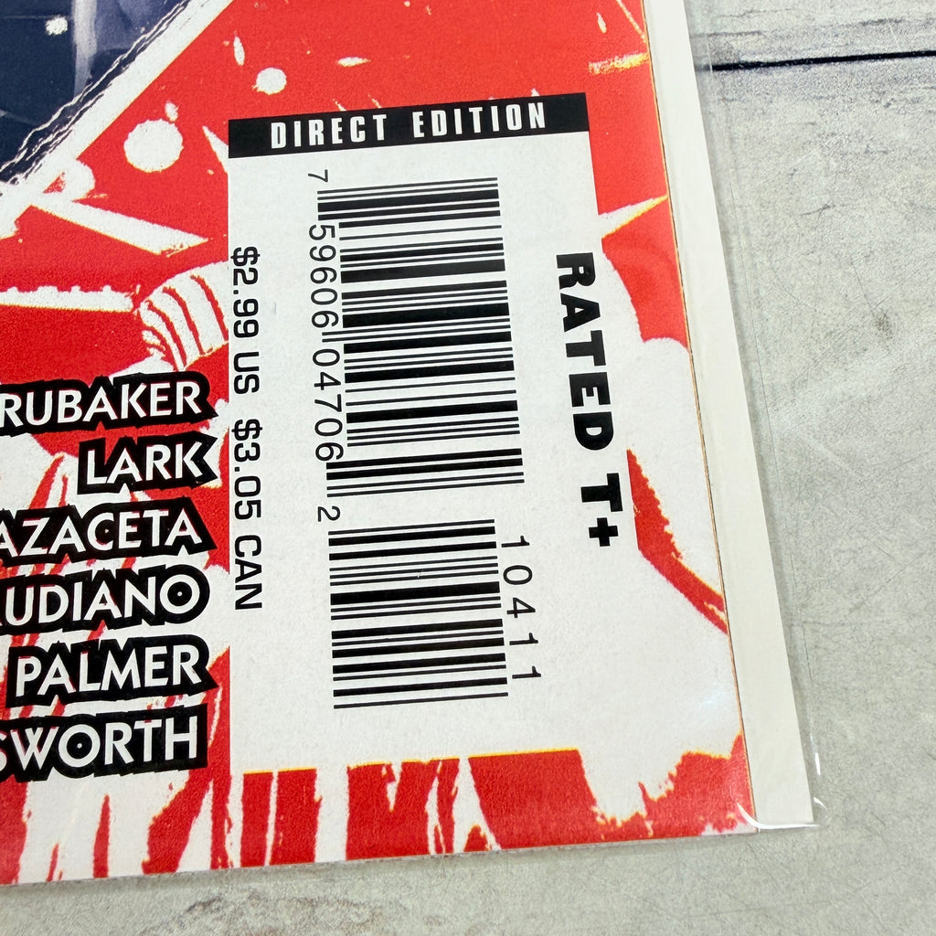 Daredevil #104 (2008): lower-right front corner detail of the actual pre-owned copy.