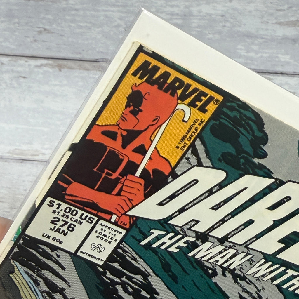 Daredevil #276 1990 upper-left corner detail