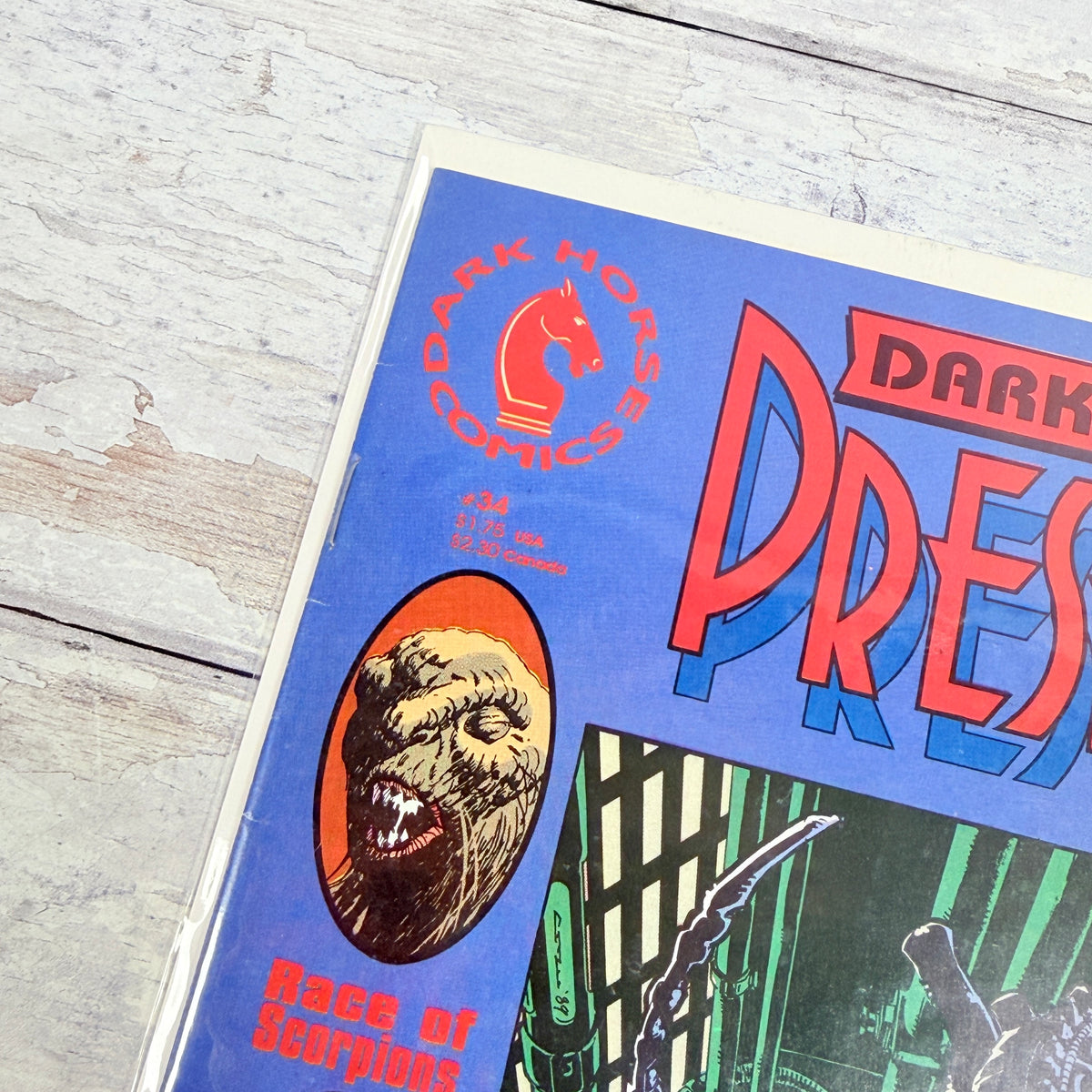Dark Horse Presents #34 (1989) Aliens Cover — upper-left detail