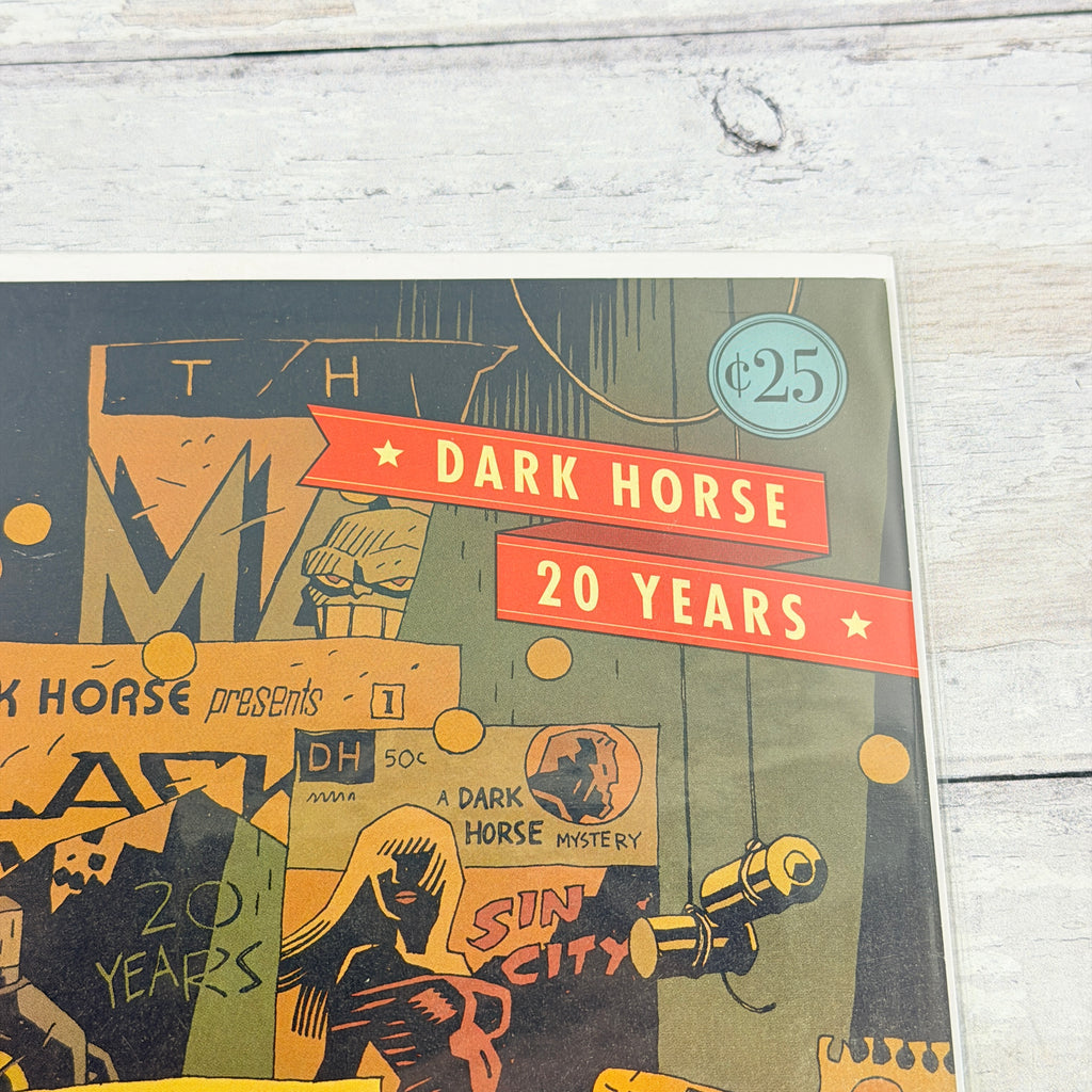 Dark Horse Twenty Years #one-shot, upper-right front detail