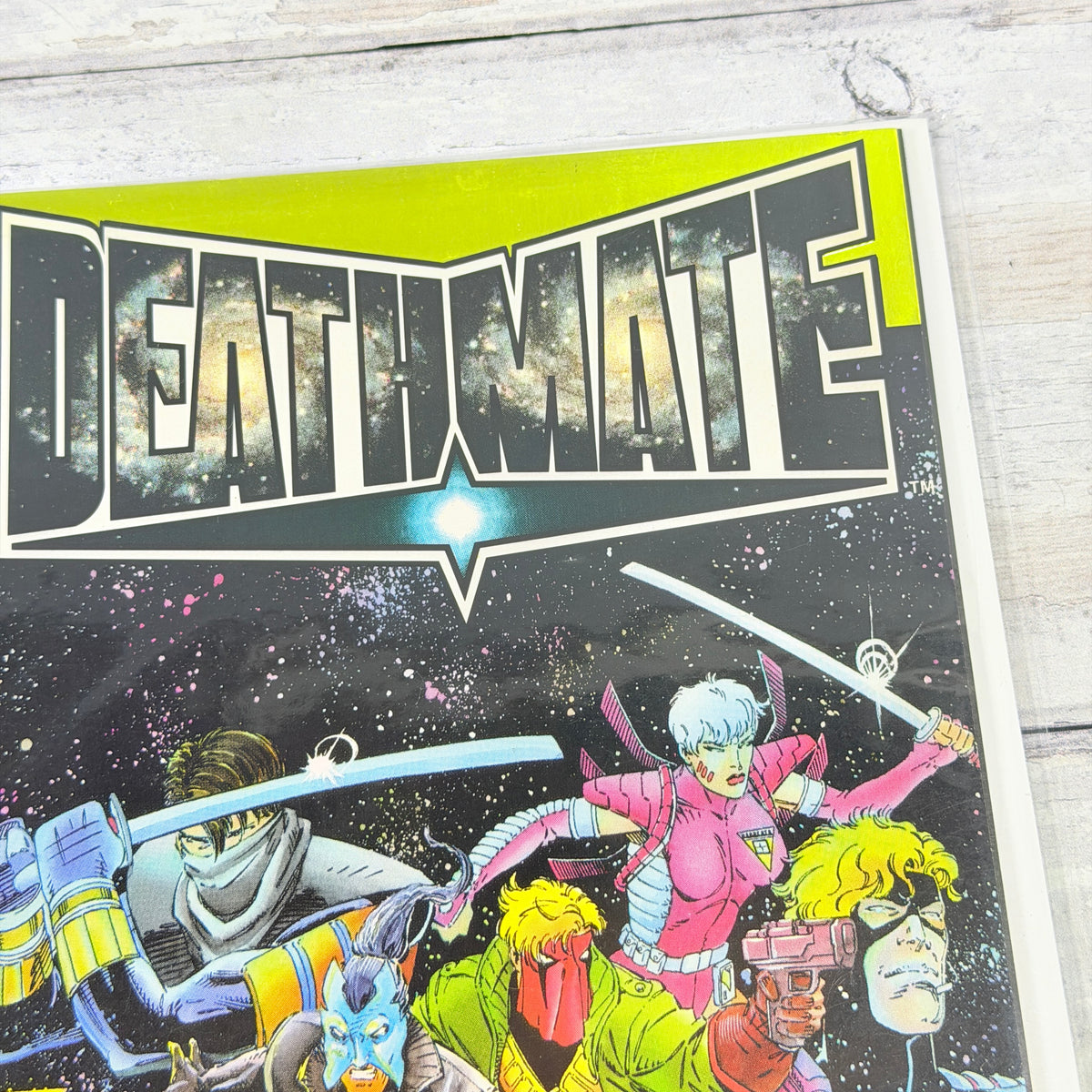 Deathmate #Yellow, upper-right front detail