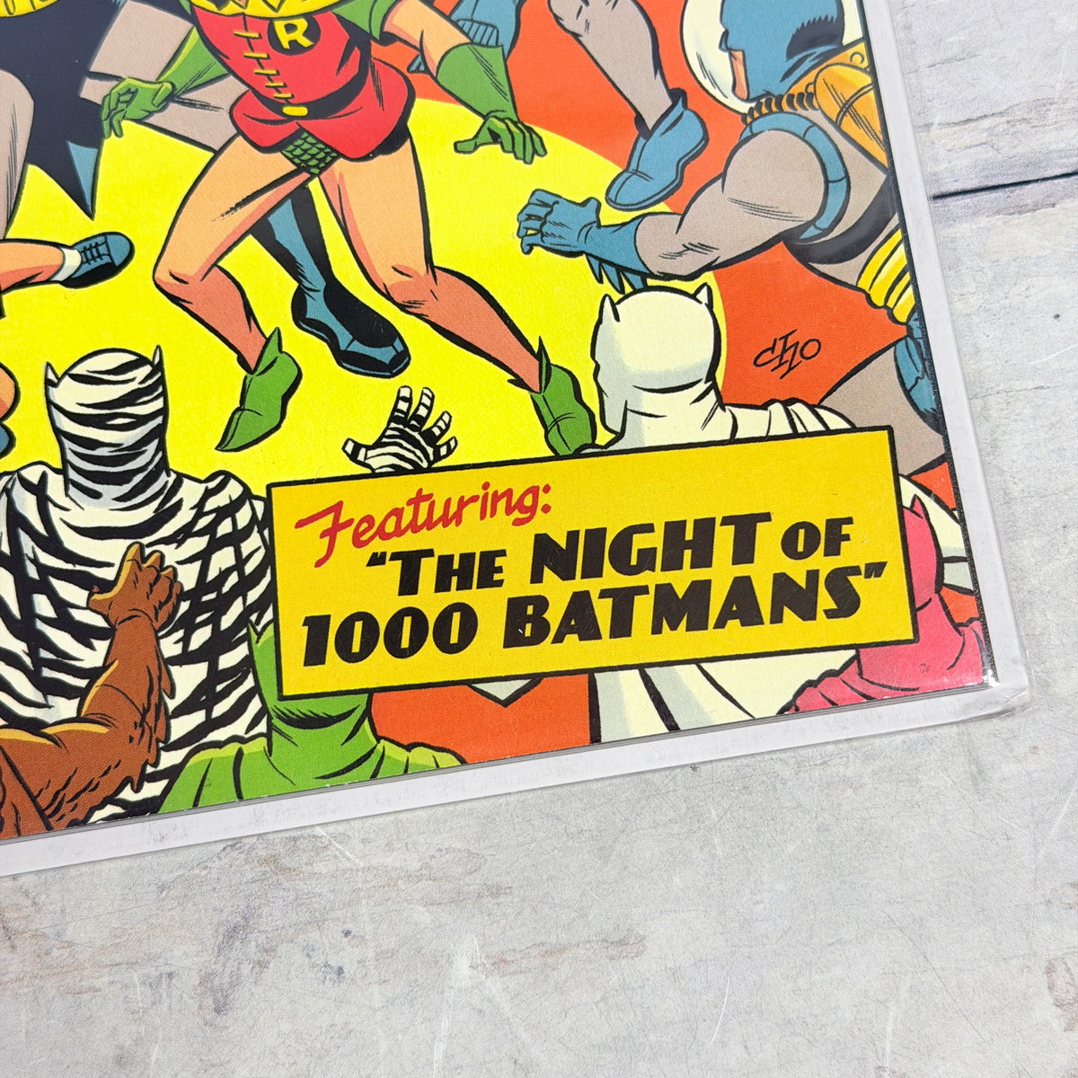 Detective Comics #1000, lower-right front detail