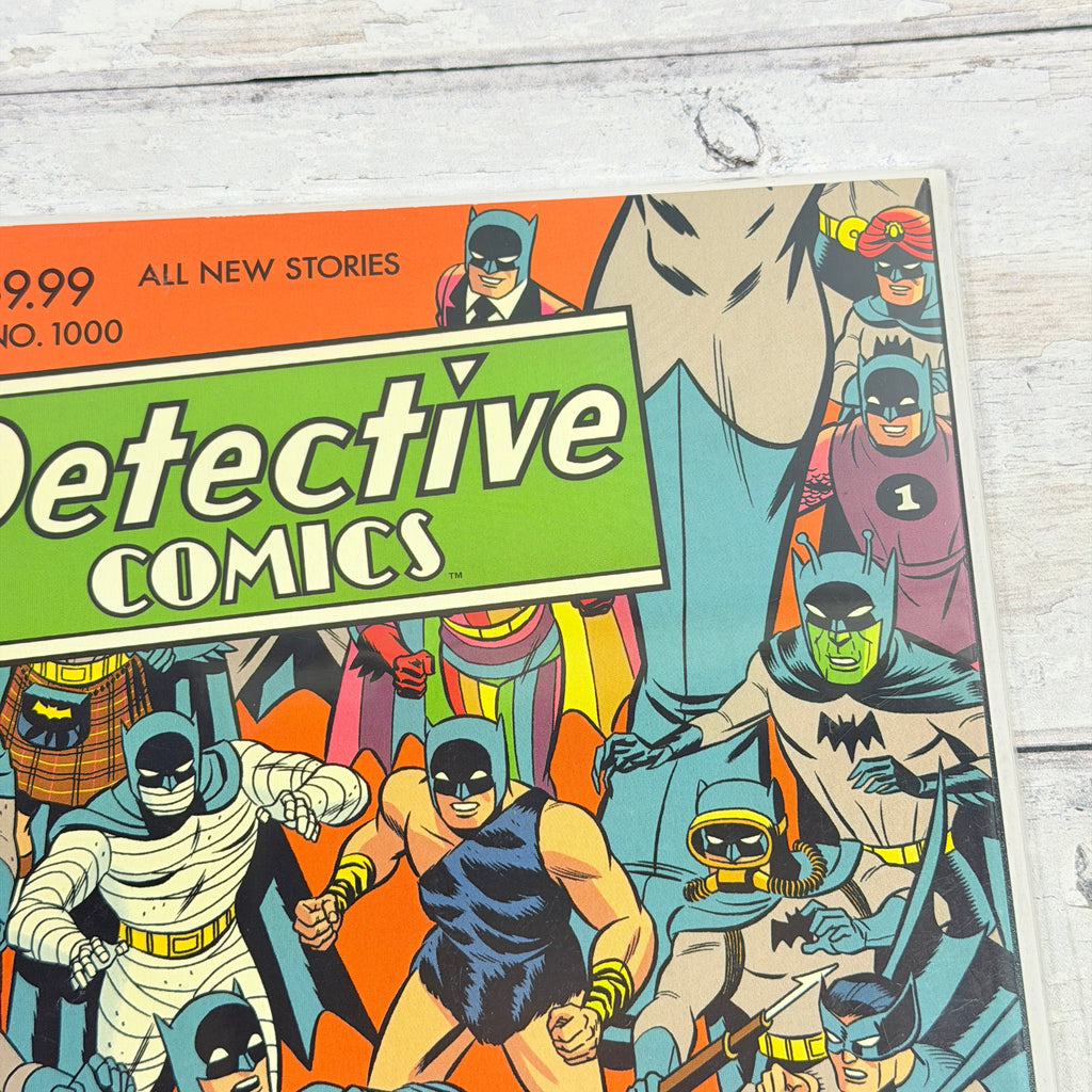 Detective Comics #1000, upper-right front detail