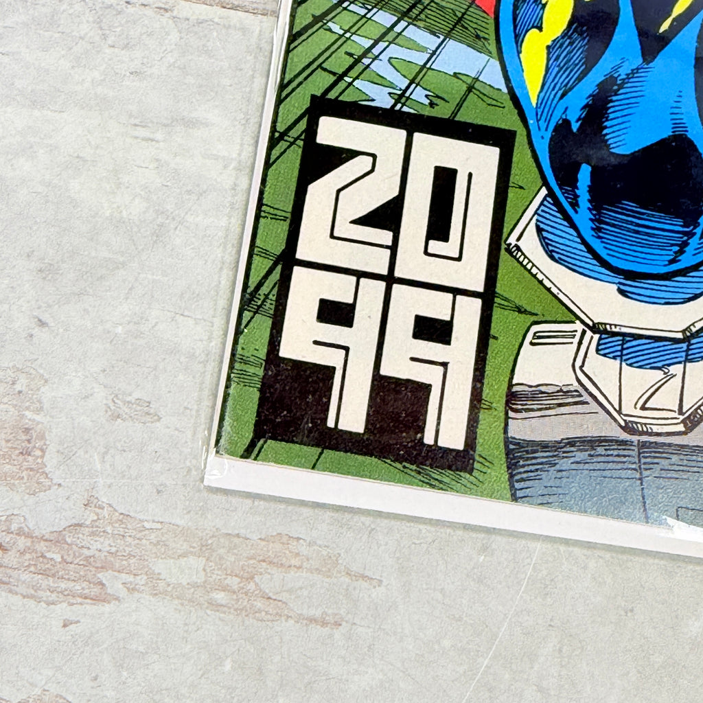 Doom 2099 #2, lower-left front detail