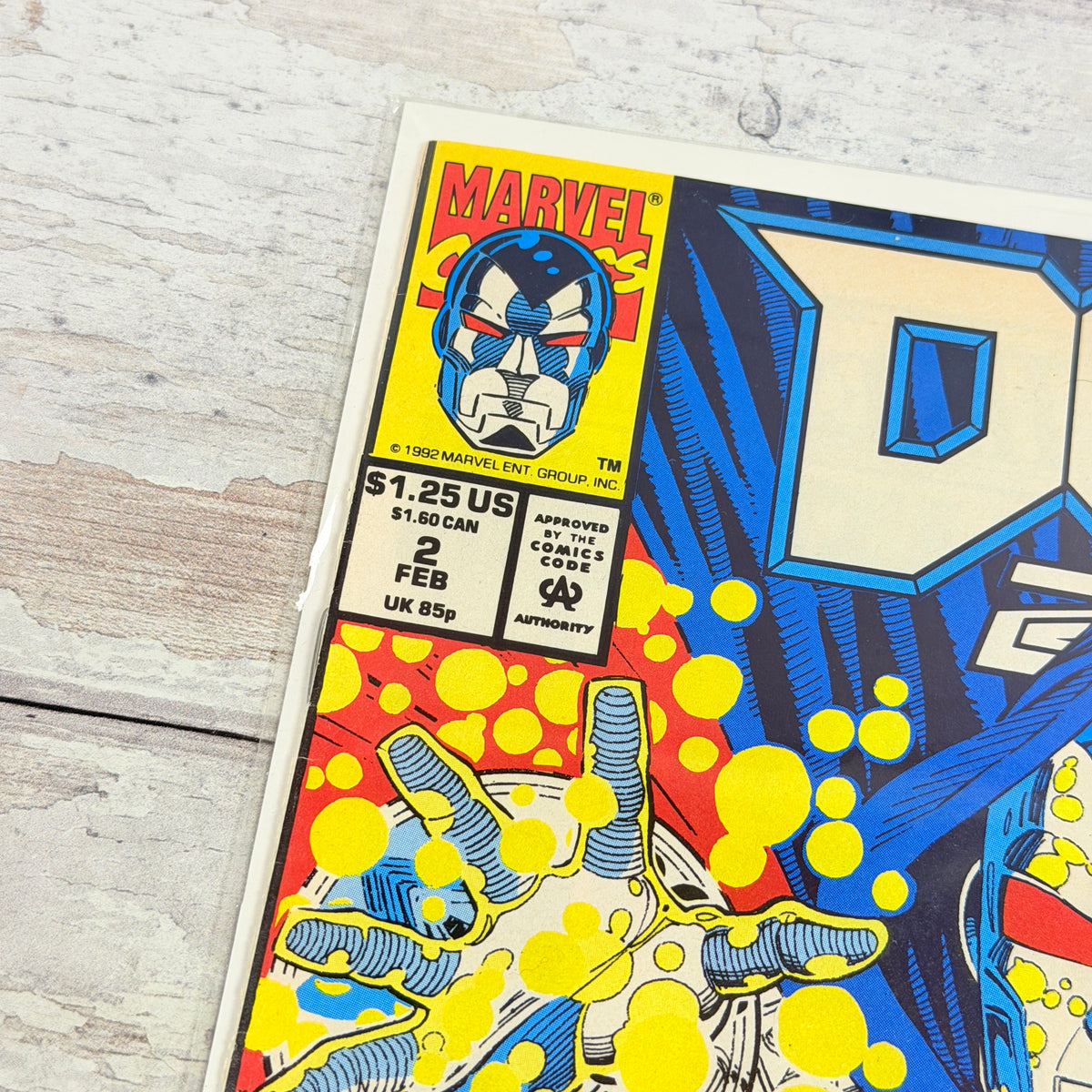 Doom 2099 #2, upper-left front detail