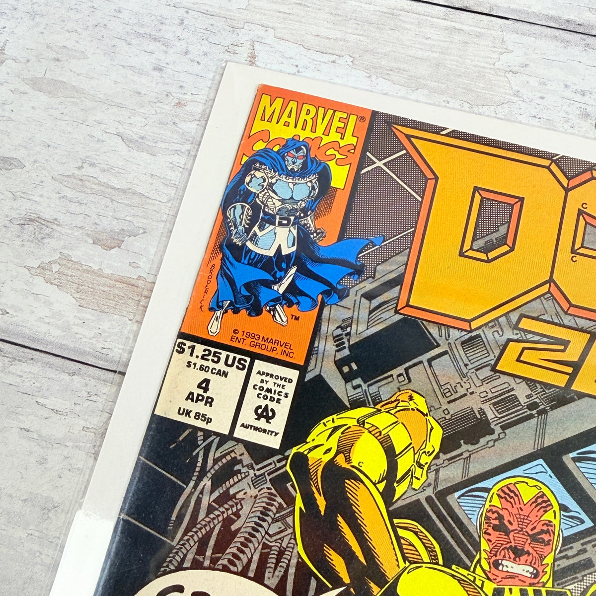 Doom 2099 #4 (1993) Marvel Direct Edition — upper-left detail