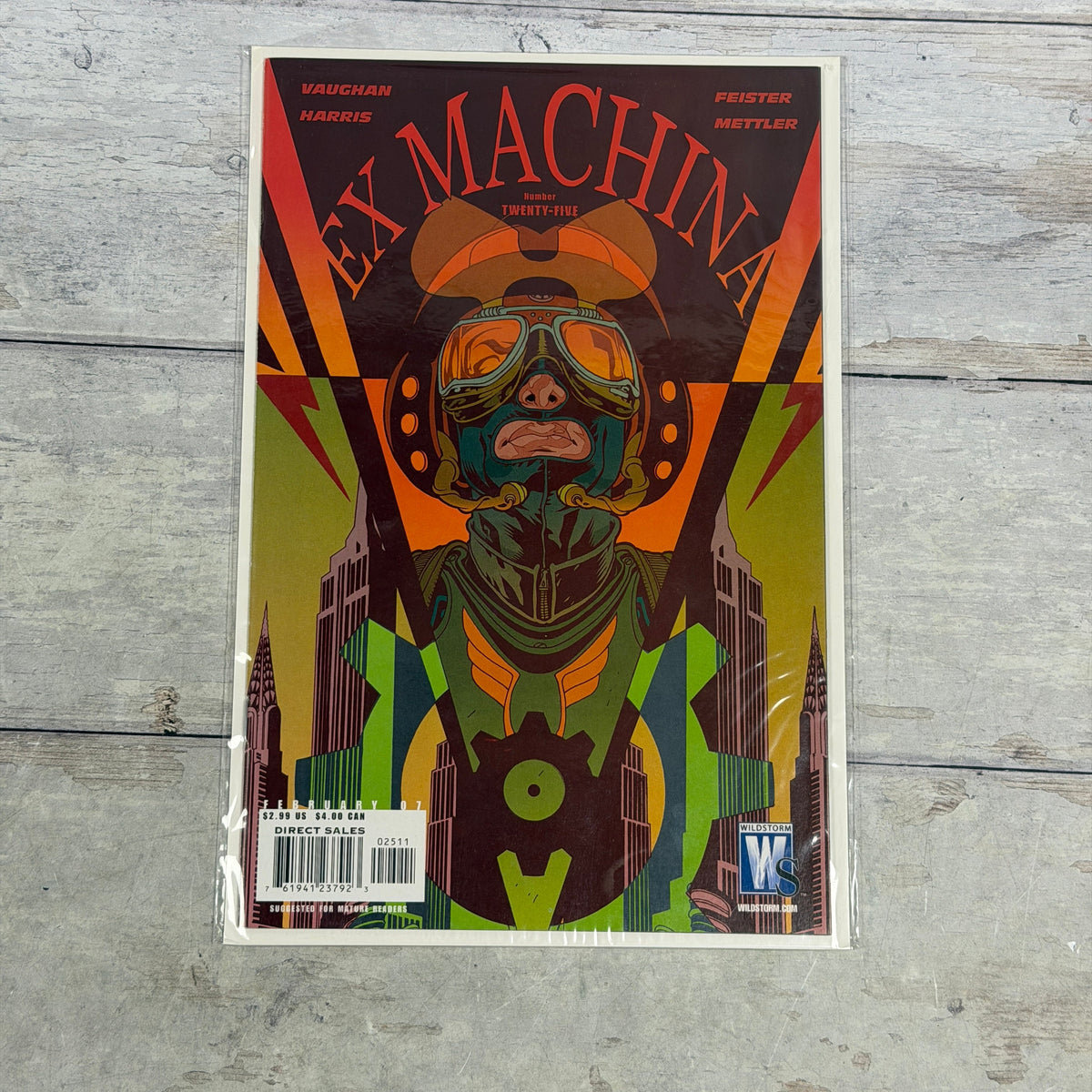 Ex Machina #25 WildStorm comic book cover by Tony Harris
