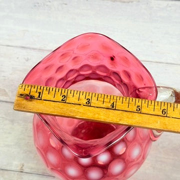 Width of Fenton glass pitcher at opening
