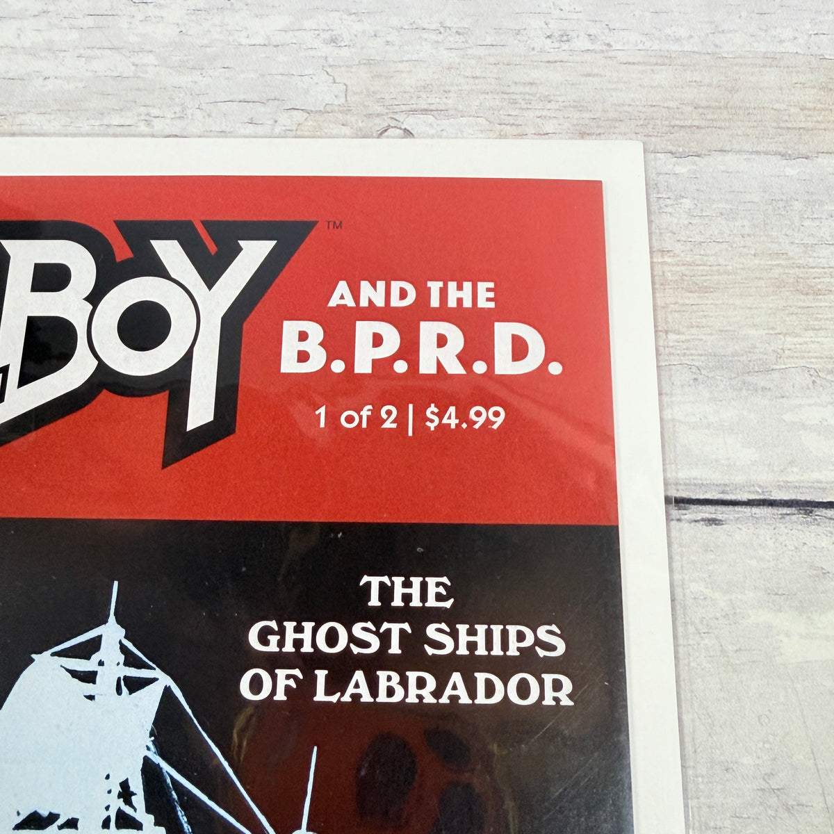 Hellboy and the B.P.R.D.: The Ghost Ships of Labrador #1 (2025) — upper-right detail