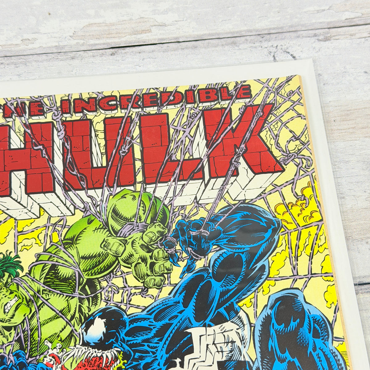 Incredible Hulk vs. Venom #1, Front cover detail