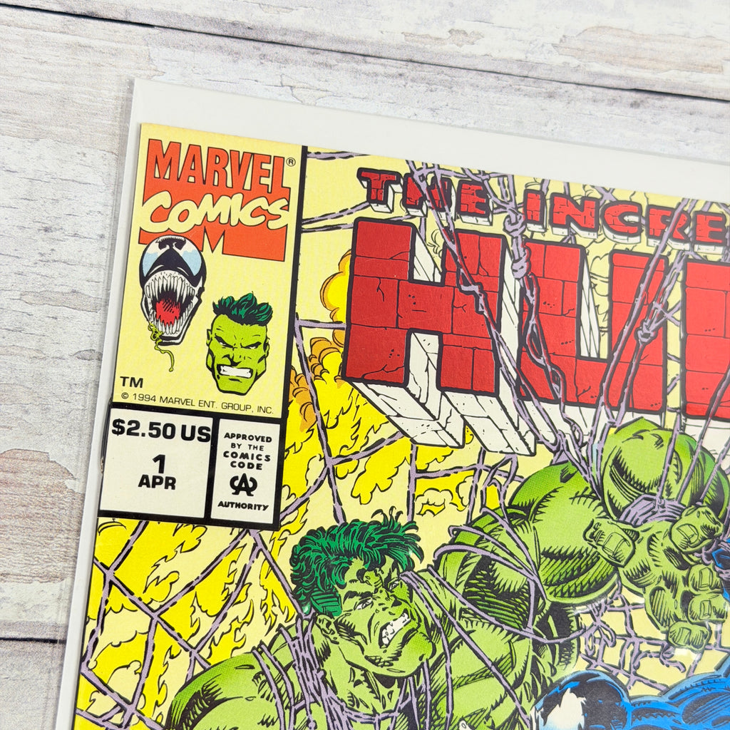 Incredible Hulk vs. Venom #1, Front cover detail