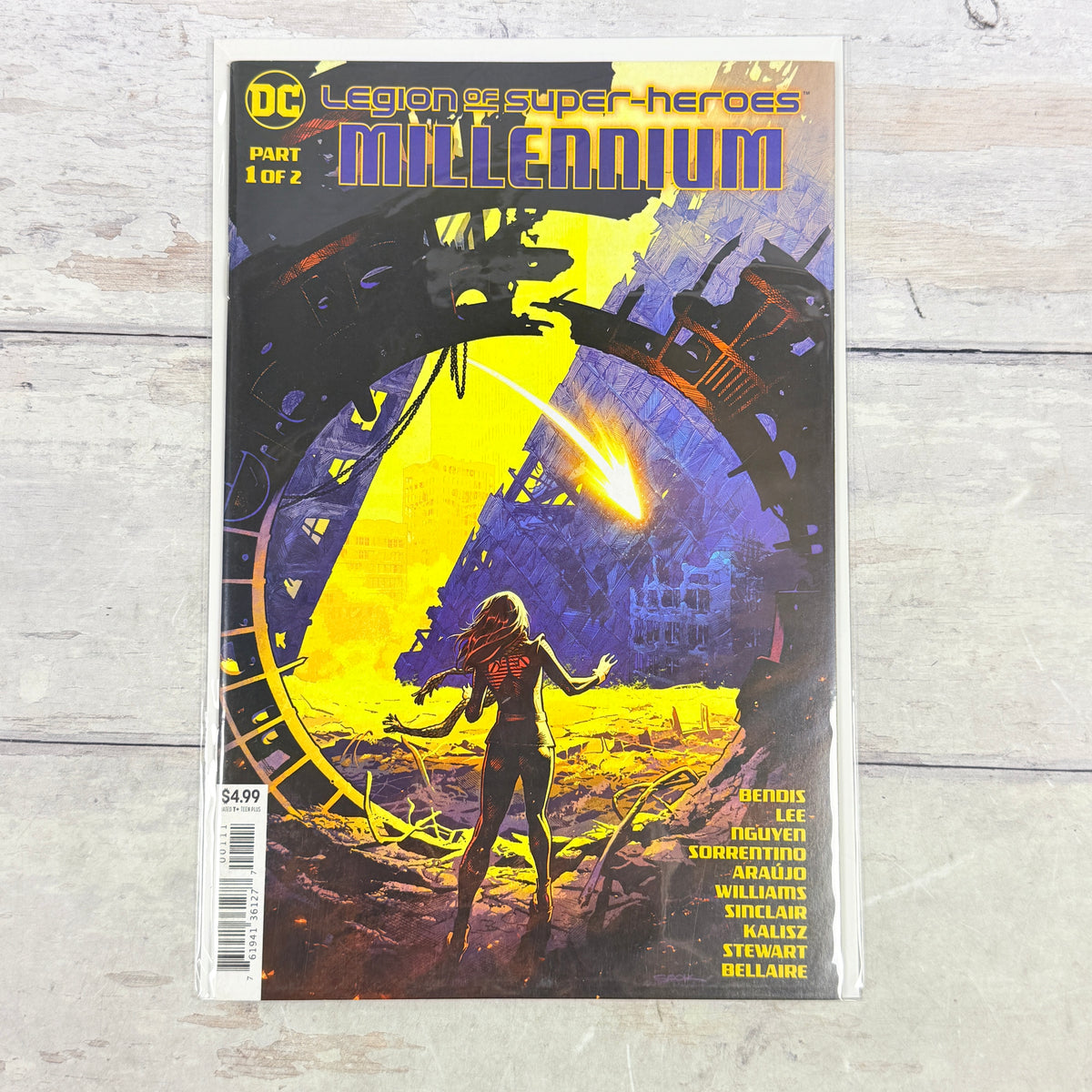 Legion of Super-Heroes: Millennium #1 (2019), Ryan Sook regular cover: full front cover of the actual pre-owned copy.