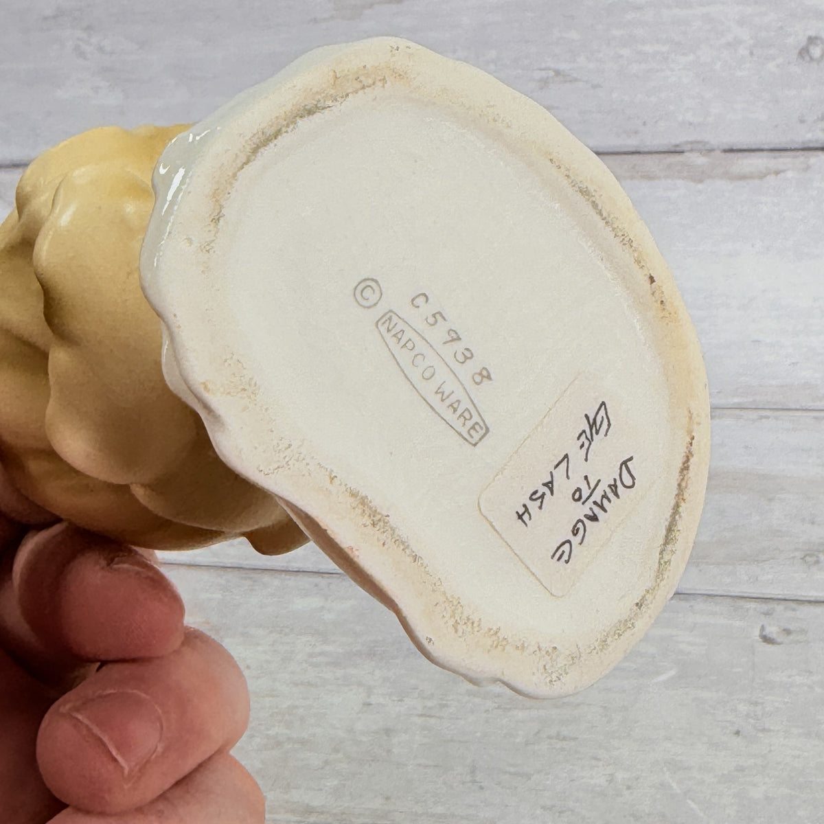 LH41 — Napcoware C5938 stamp and lash damage note