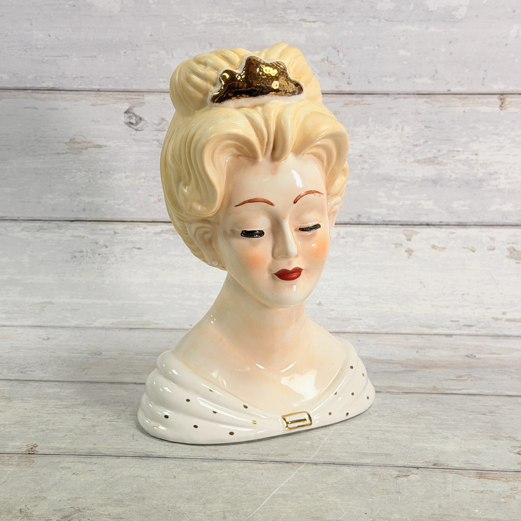 LH42 — Front of tall blonde updo vase