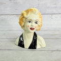 LH47 — Front of blonde head vase with black scarf
