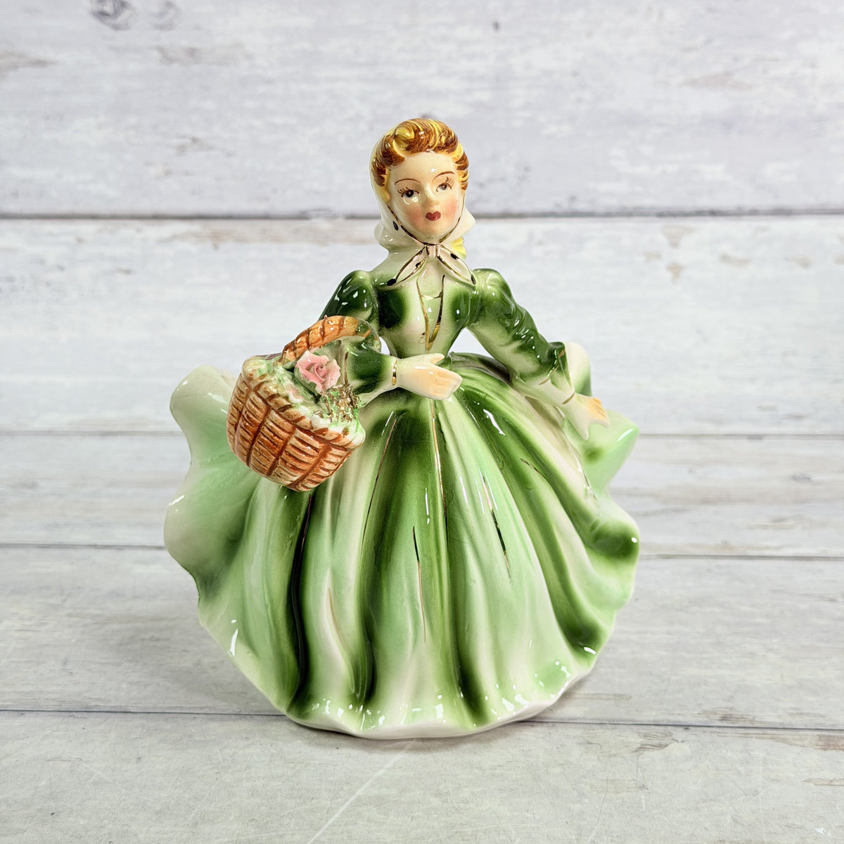LH50 — Front of olive green dress planter