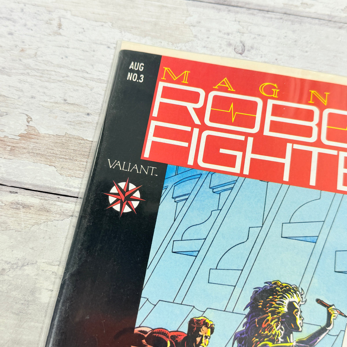 Magnus Robot Fighter #3 (1991) Valiant Comics — upper-left detail
