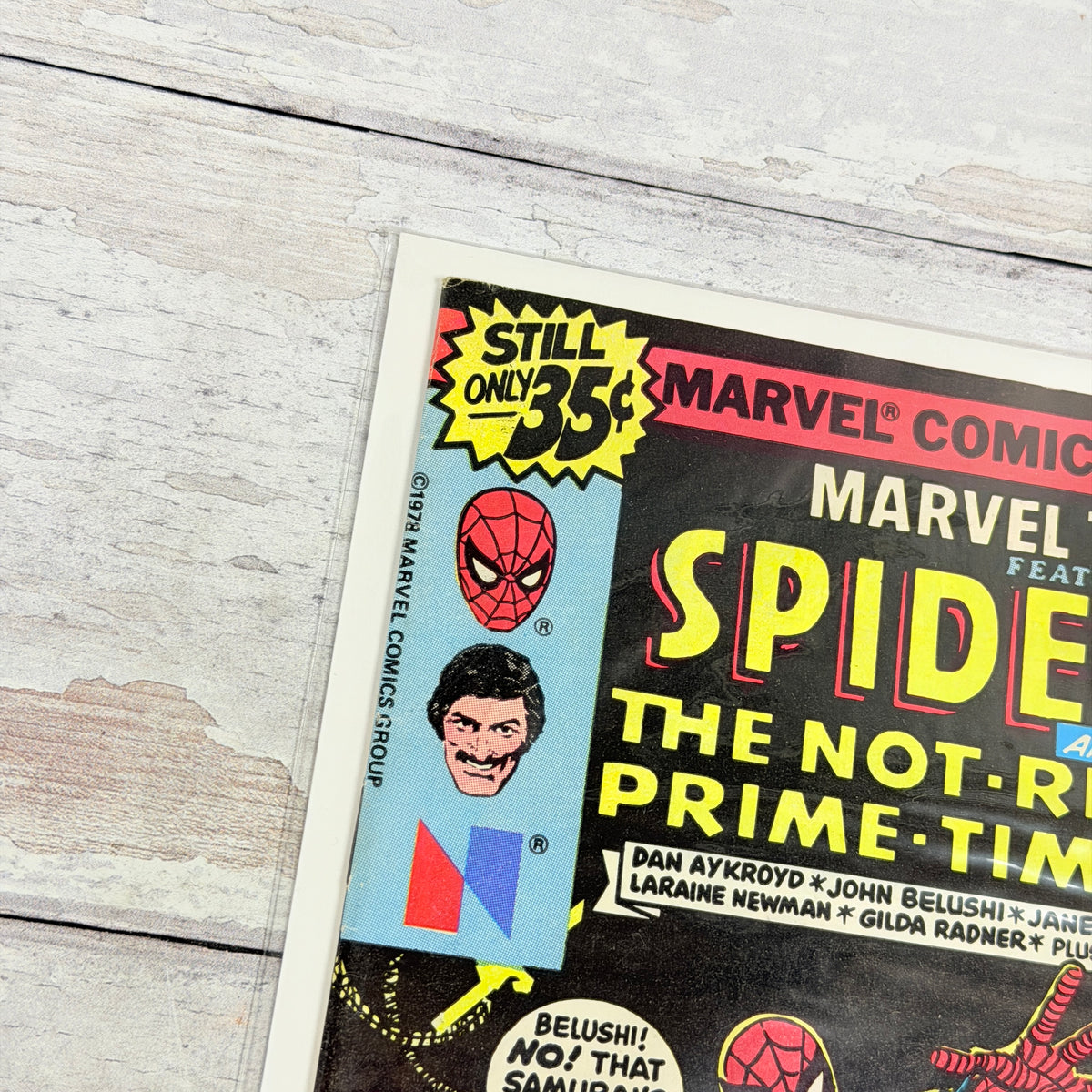Marvel Team-Up #74, Front cover detail