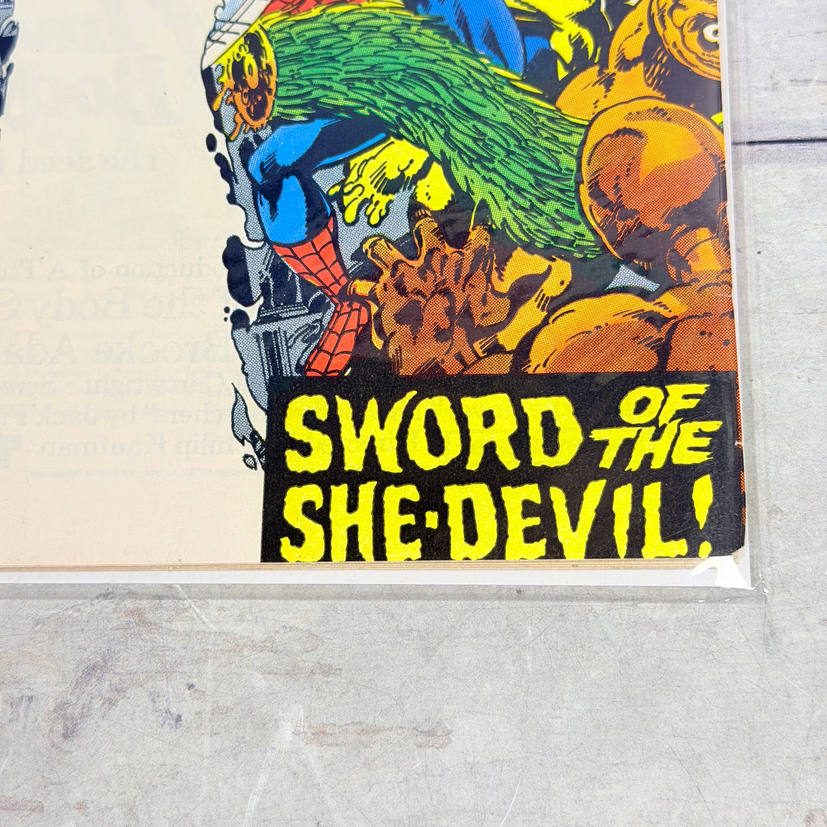 Marvel Team-Up #79, lower-right front detail