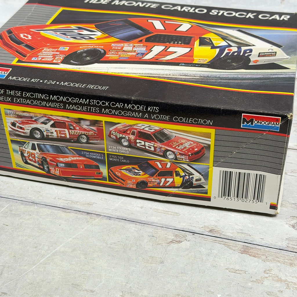 Monogram 2755 Tide Monte Carlo box side and original barcode