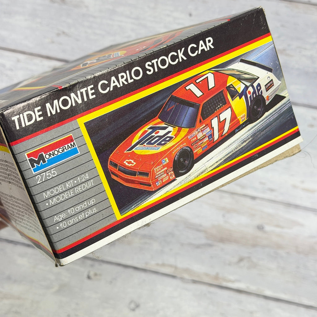 Monogram 2755 Tide Monte Carlo end panel showing kit number and 1/24 scale