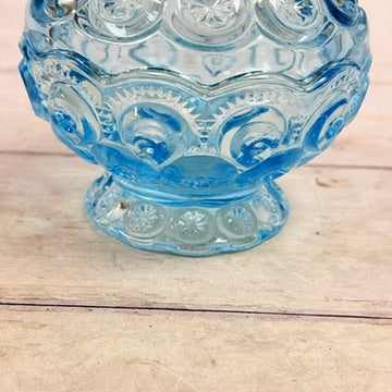 Pedestal detail on Moon and Star glass candy dish