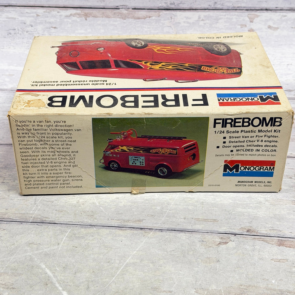 Firebomb box side showing street van and firefighter options