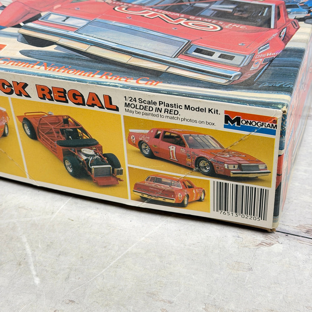 Monogram UNO Buick Regal box side showing model features and creases