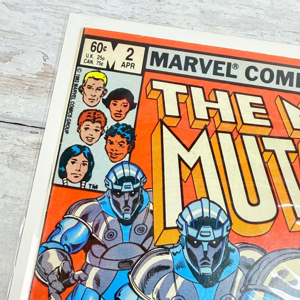 New Mutants #2 (1983) Marvel Direct Edition — upper-left detail