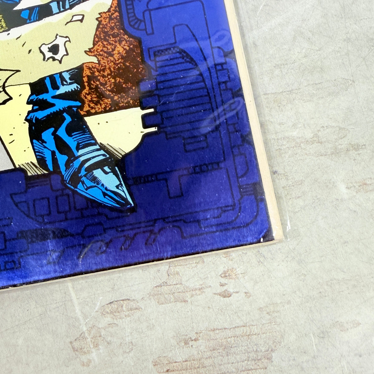 Punisher 2099 #1 (1993) Marvel Blue Foil Direct Edition — lower-right detail