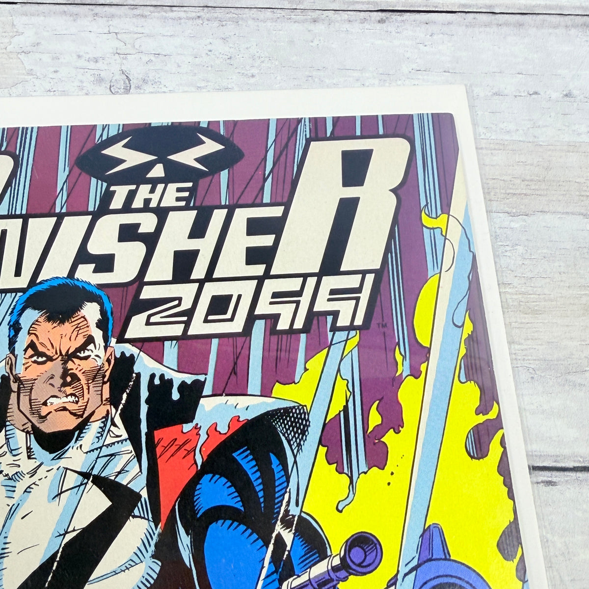 Punisher 2099 #2 (1993) Marvel Newsstand Edition — upper-right detail