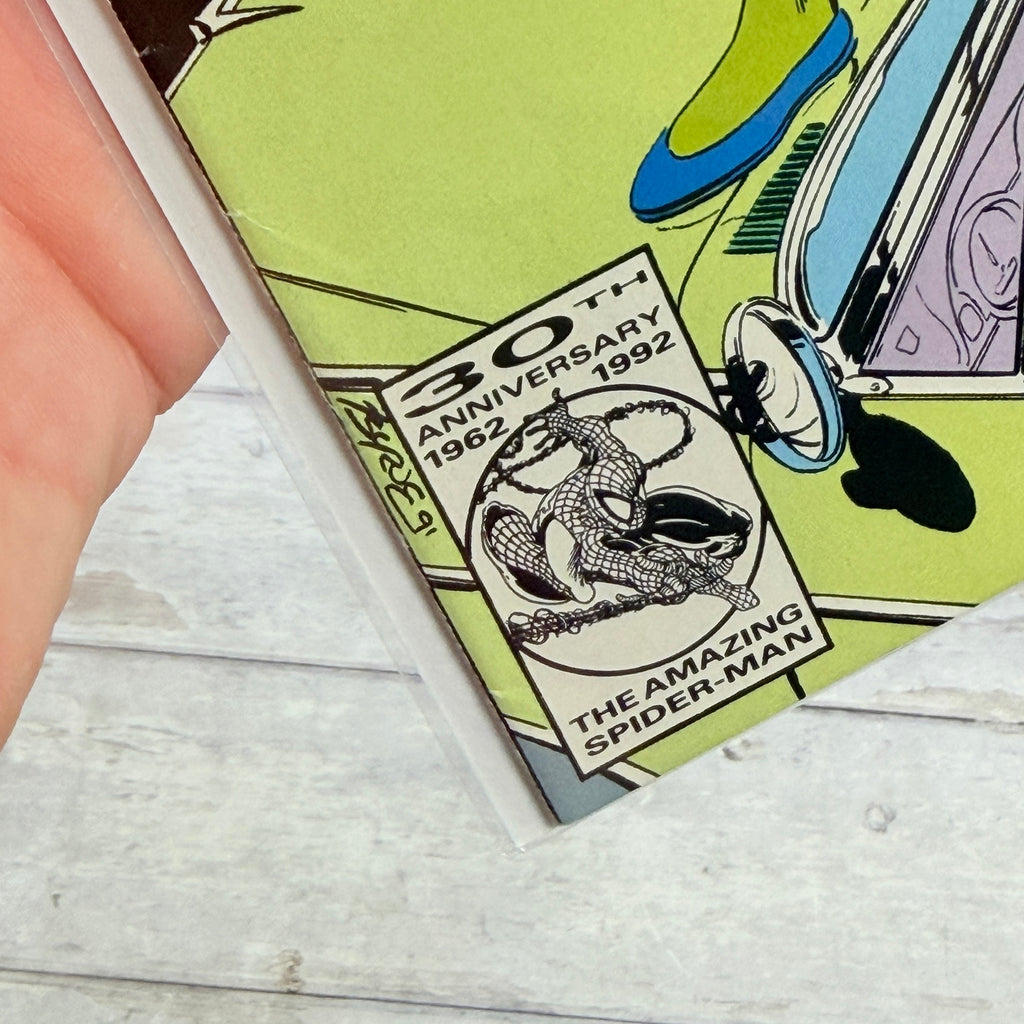 Close-up of 30th Anniversary Spider-Man cover box