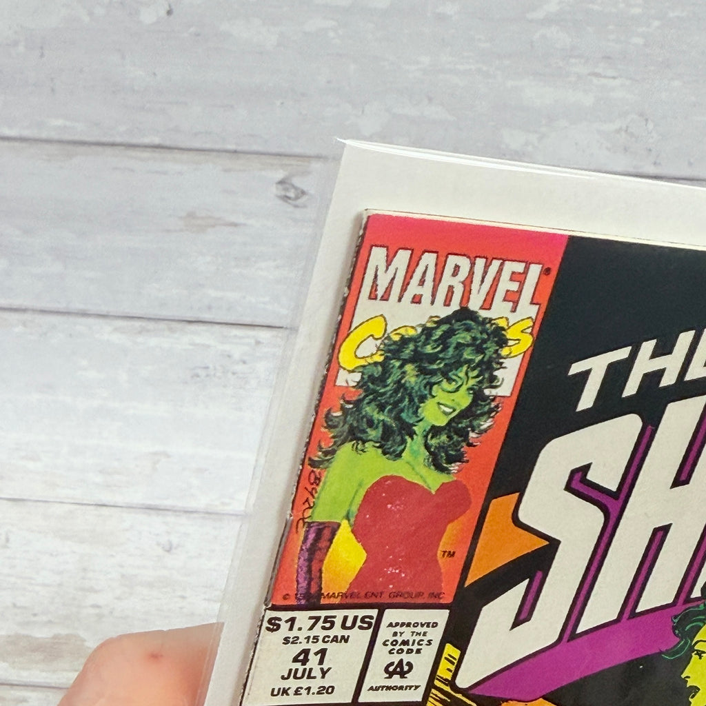Close-up of upper left cover corner and issue information