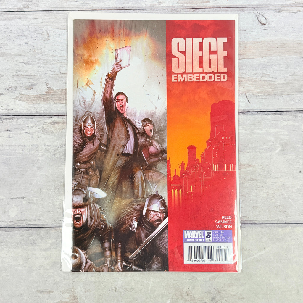 Siege: Embedded #3 (2010), Adi Granov regular cover, Direct Edition: full front cover of the actual pre-owned copy.