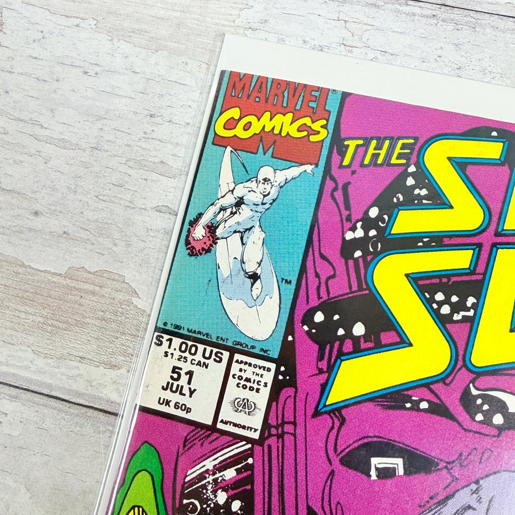 Silver Surfer #51 (1991) Marvel Comics, upper-left cover with issue details