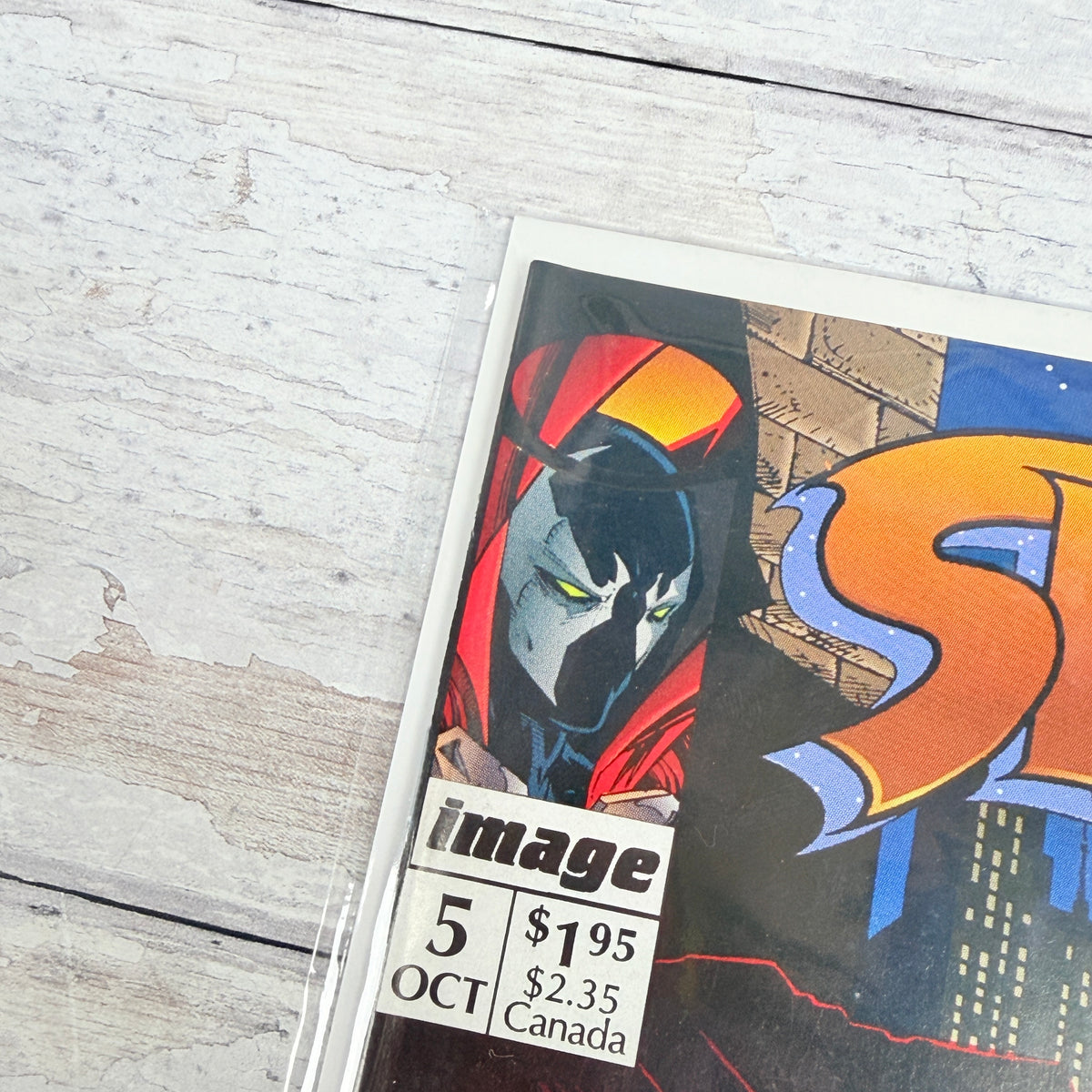 Spawn #5 (1992) Image Comics, upper-left cover with issue details