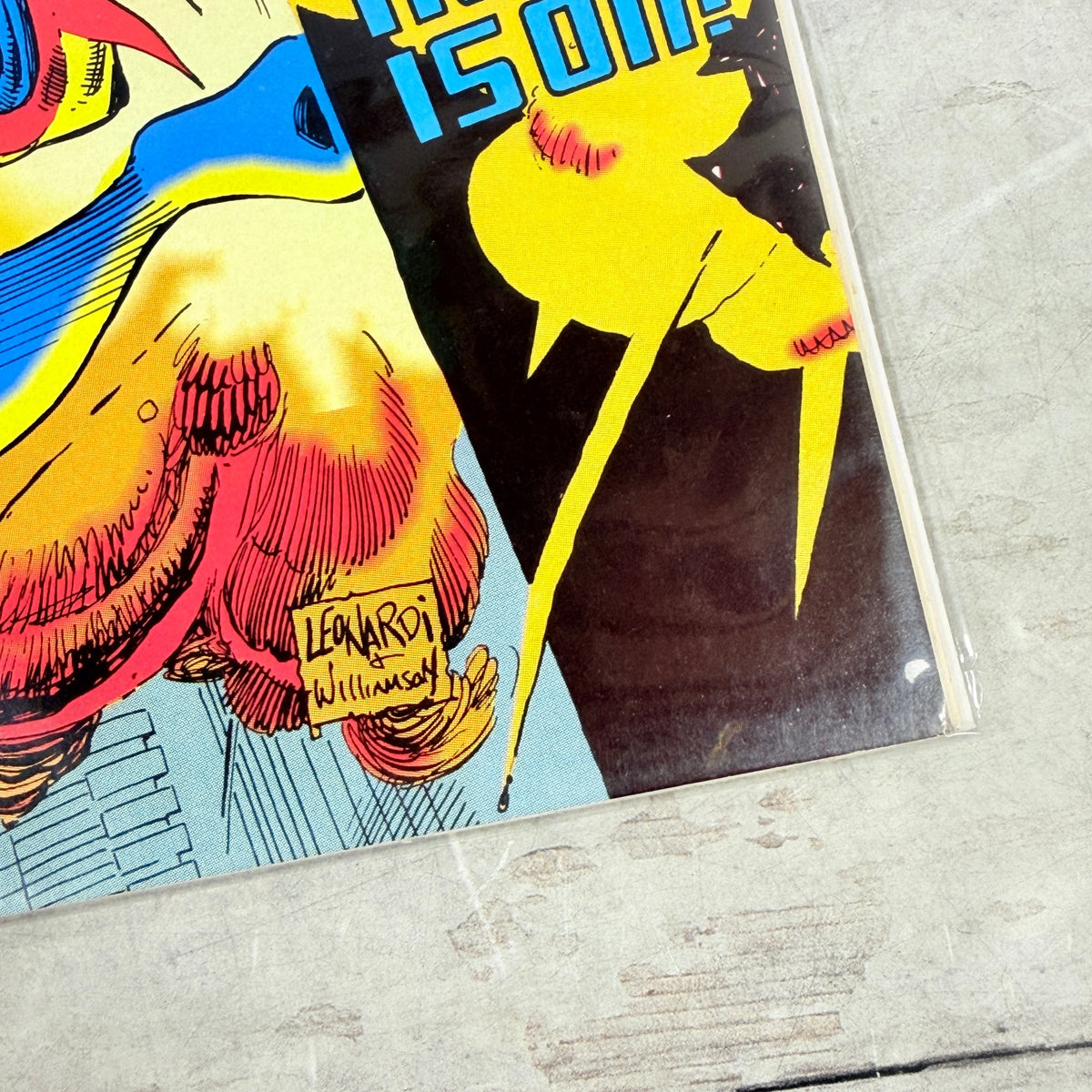 Spider-Man 2099 #2 (1992) Marvel Direct Edition, lower-right cover detail