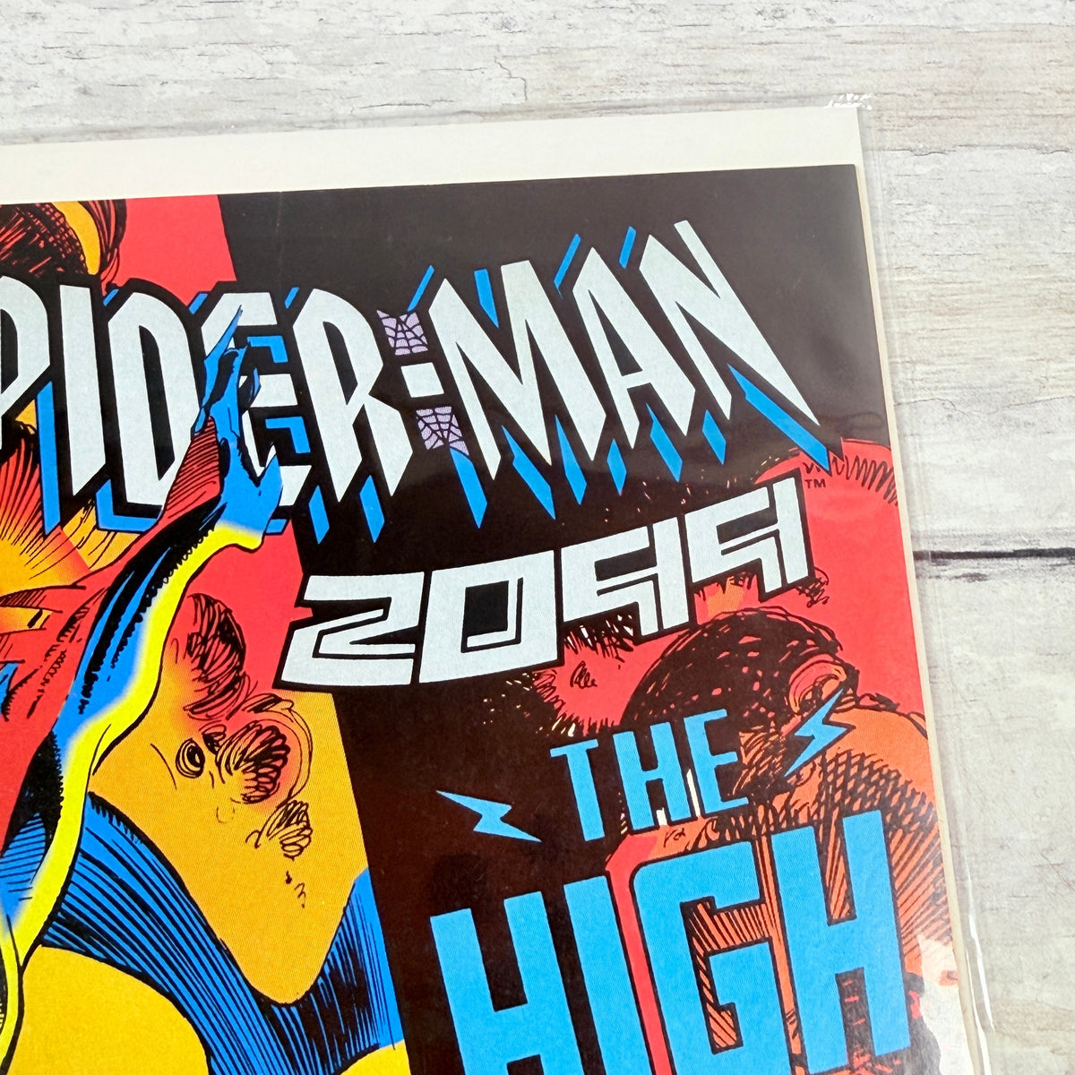Spider-Man 2099 #2 (1992) Marvel Direct Edition, upper-right cover detail