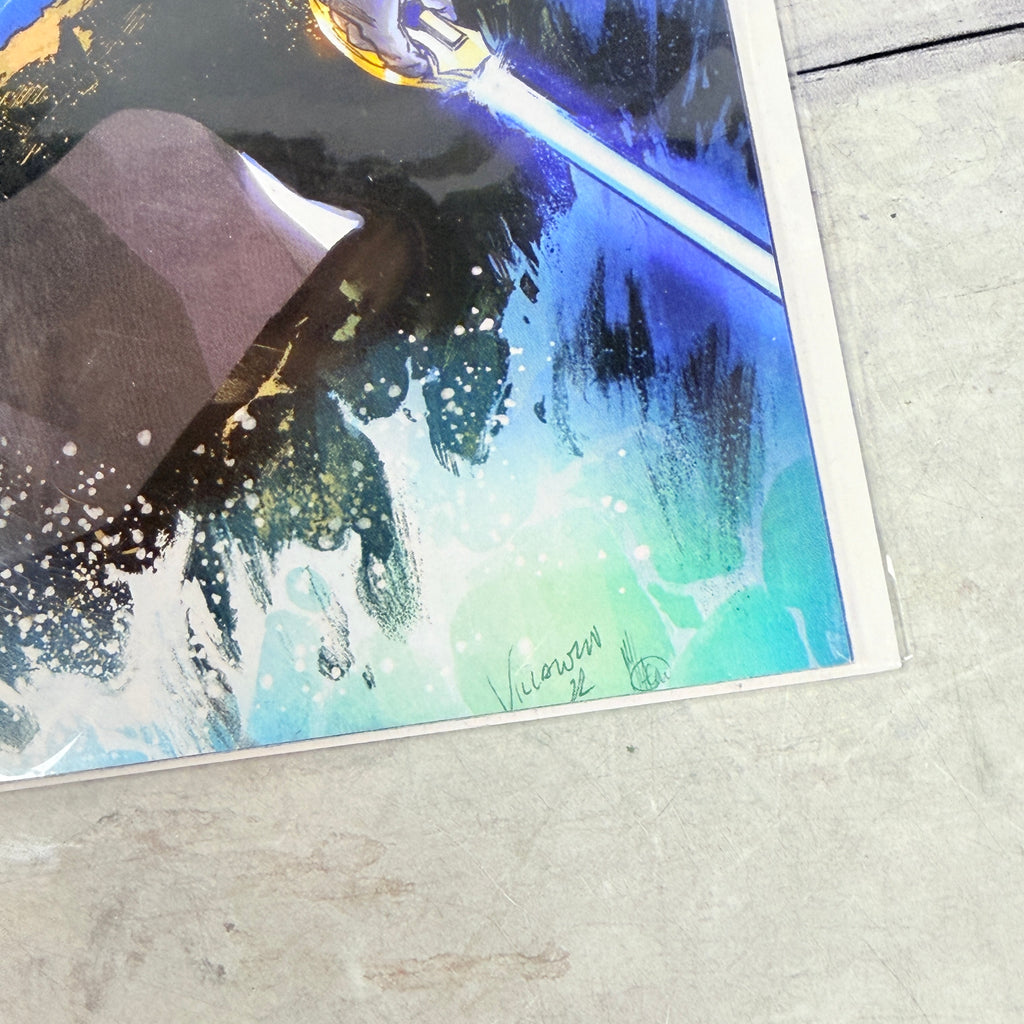 Star Wars: The High Republic - The Blade #1 (2022) Marvel Comics - Paolo Villanelli Trade Dress Variant, lower-right cover detail