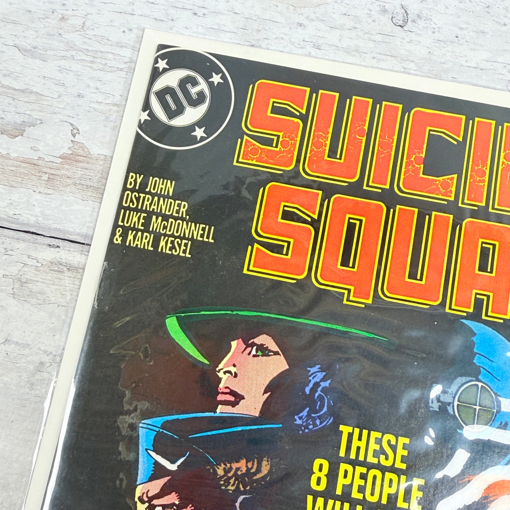 Suicide Squad #1 (1987): upper-left front corner and issue detail of the actual pre-owned copy.