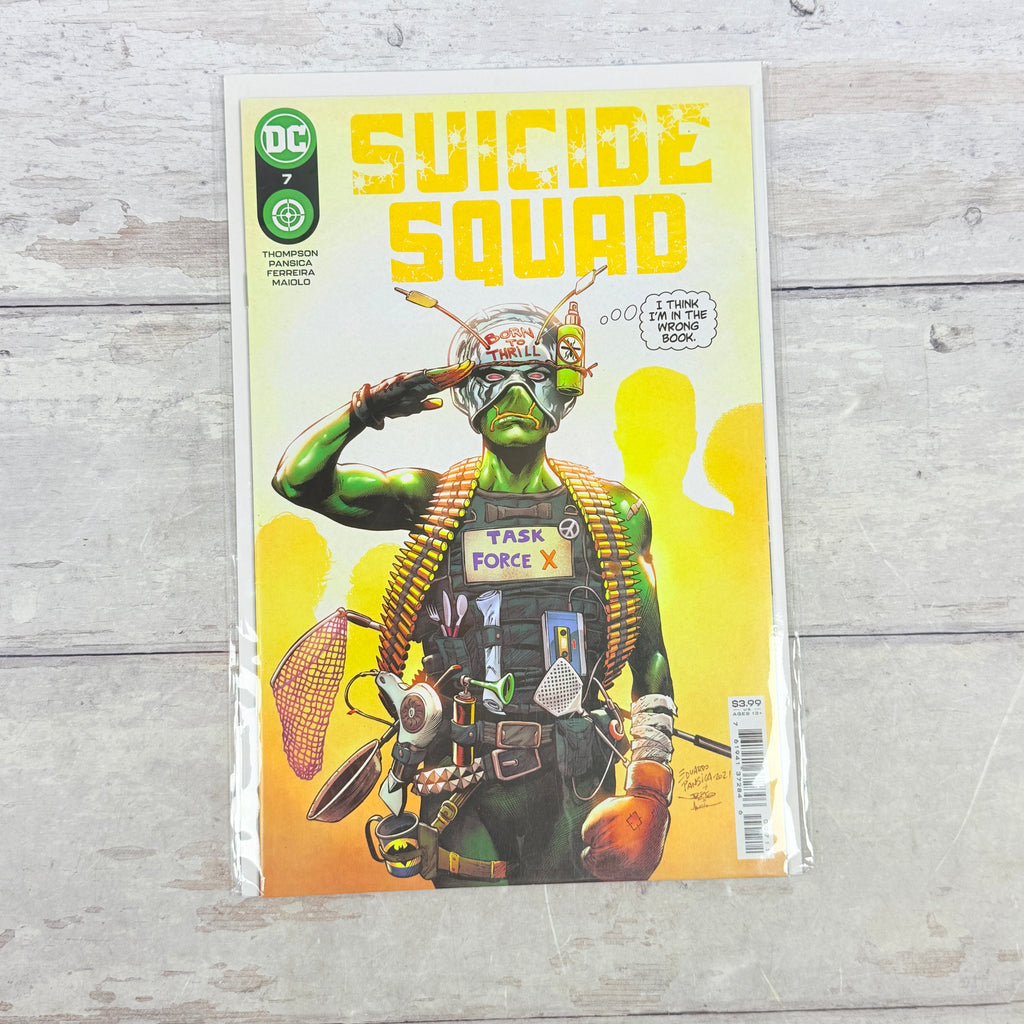 Suicide Squad #7 (2021), Eduardo Pansica and Julio Ferreira regular cover: full front cover of the actual pre-owned copy.