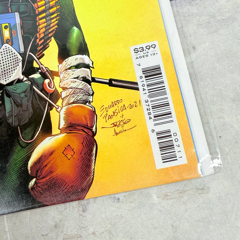Suicide Squad #7 (2021), Eduardo Pansica and Julio Ferreira regular cover: lower-right front detail of the actual pre-owned copy.