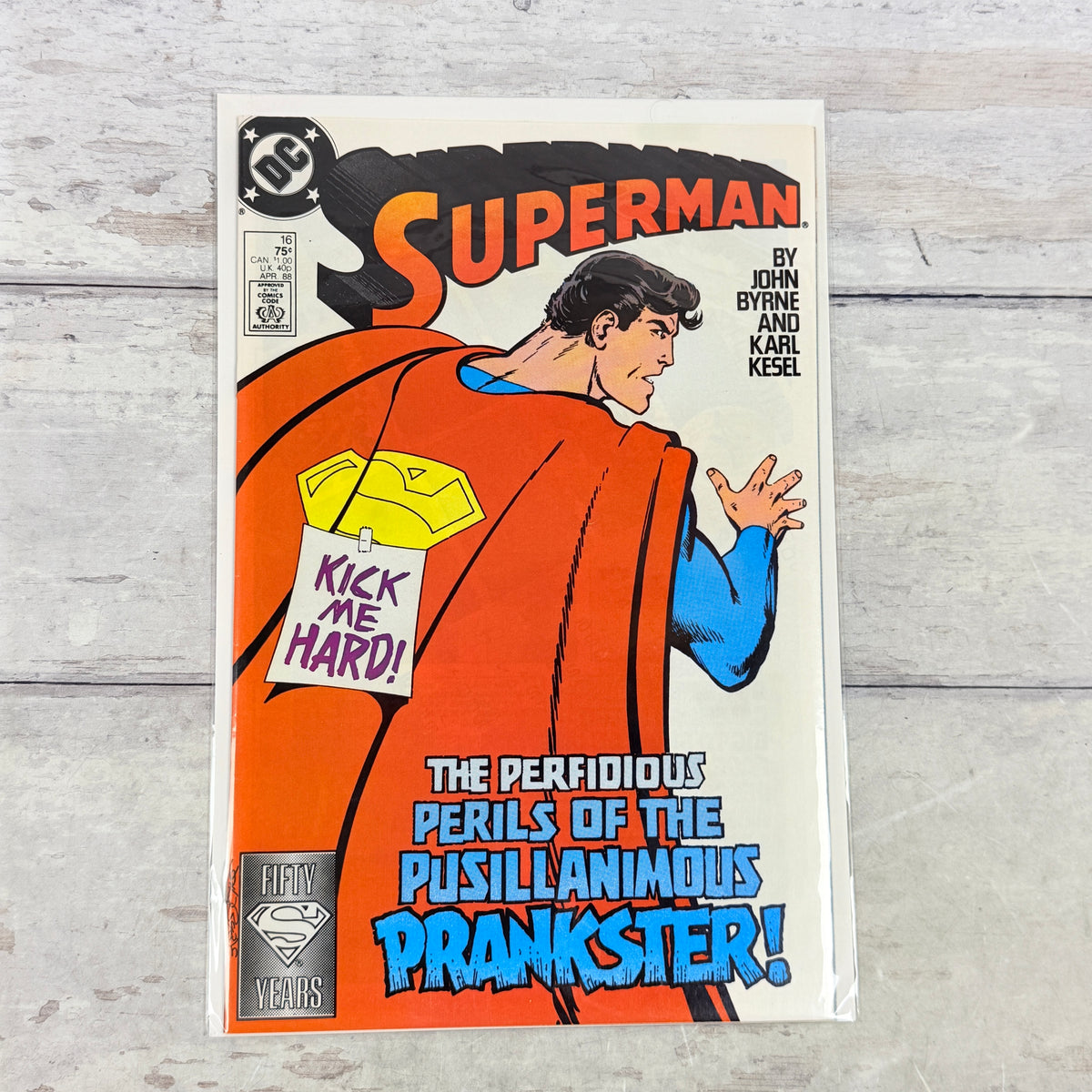 Superman #16 (1988) DC Comics Prankster Cover — full front cover