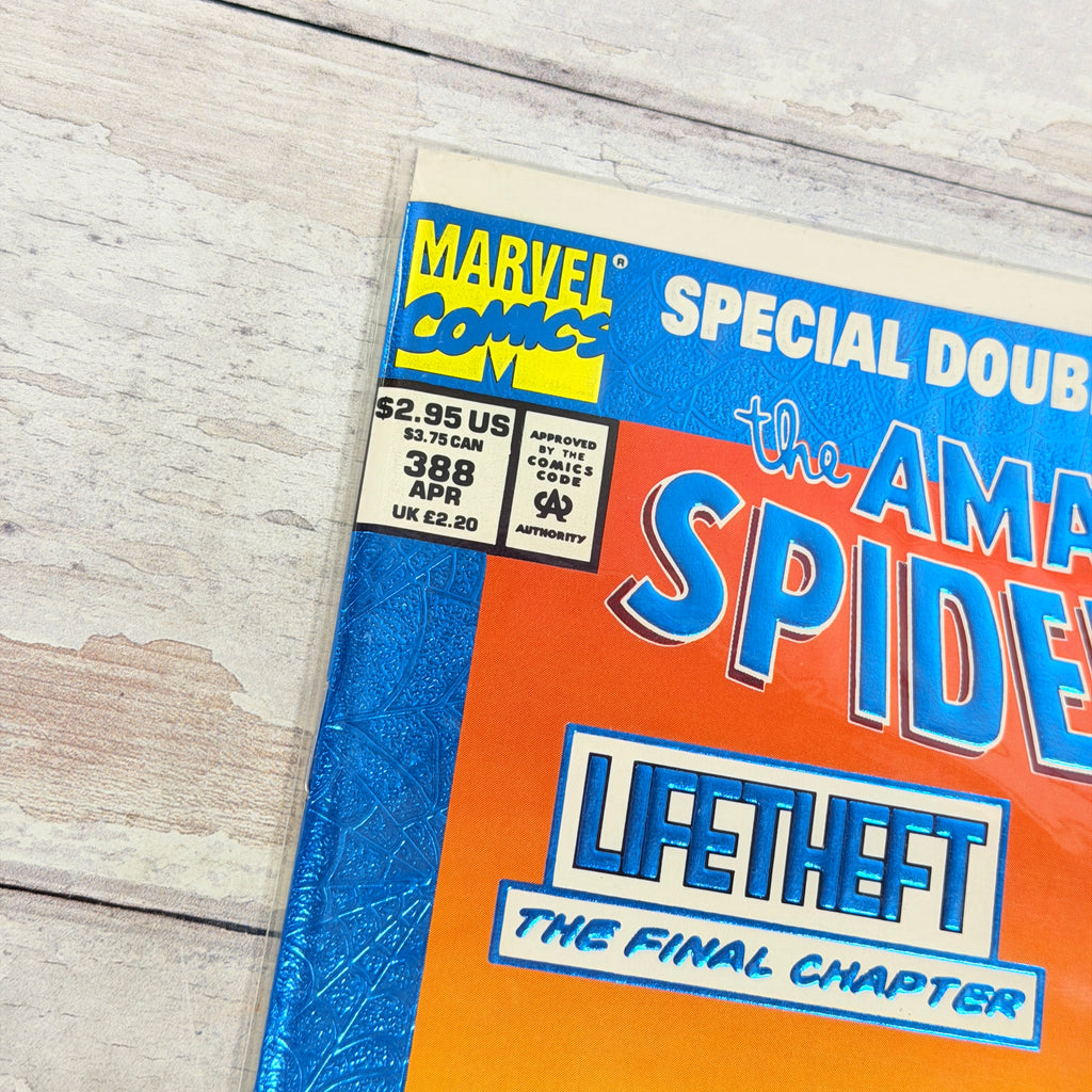 The Amazing Spider-Man #388, Front cover detail