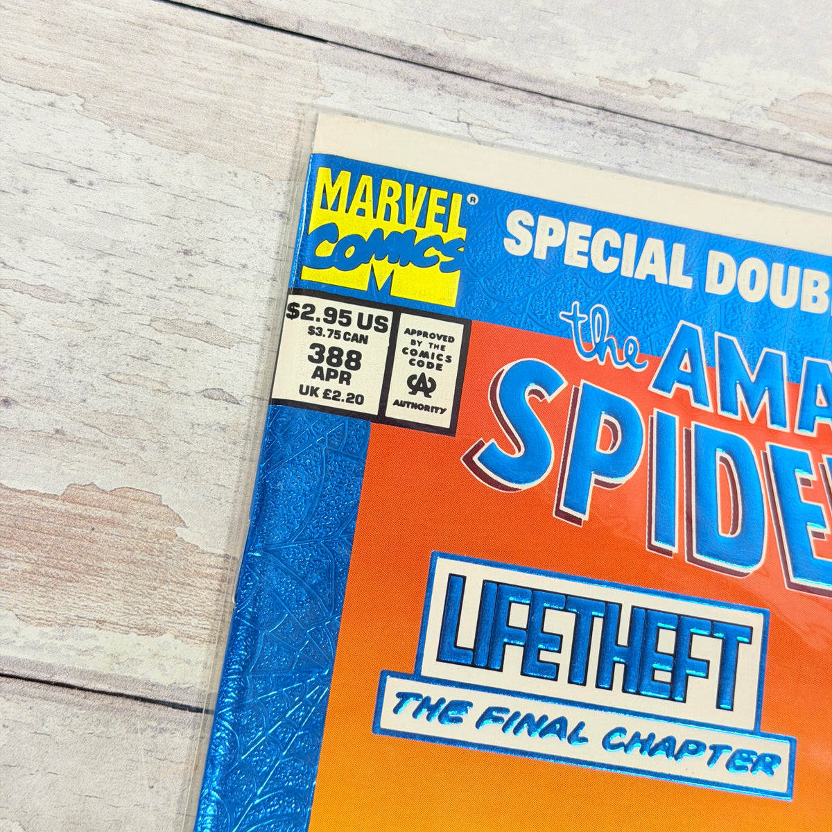 The Amazing Spider-Man #388, Front cover detail