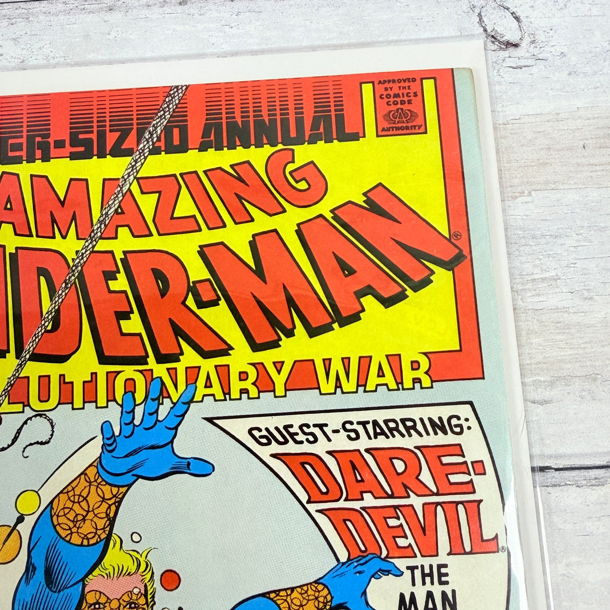 The Amazing Spider-Man Annual #22 (1988) Newsstand: upper-right front corner and title detail of the actual pre-owned copy.